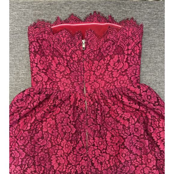 NBD Revolve Daimilee Coquette Dress in Raspberry & Magenta Size XS - Picture 6 of 12